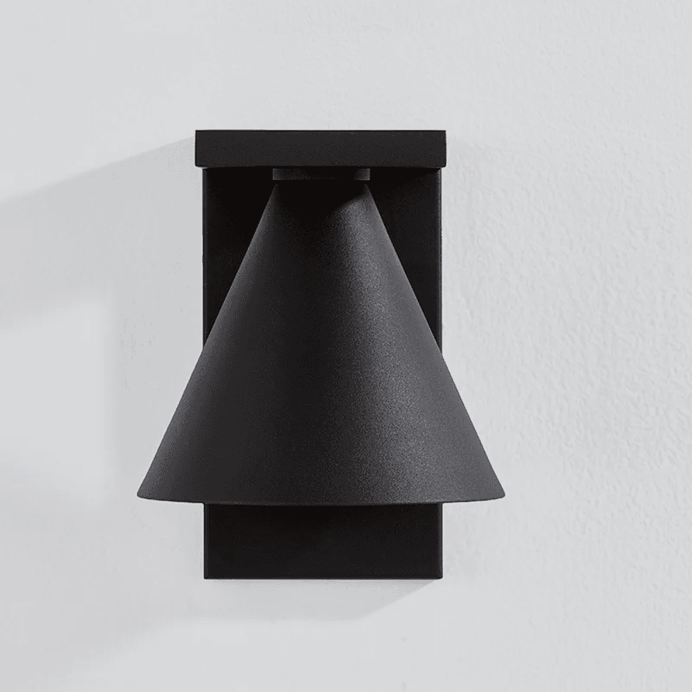 Tovan 1 Light Outdoor Wall Sconce - Large In Textured Black-img-4