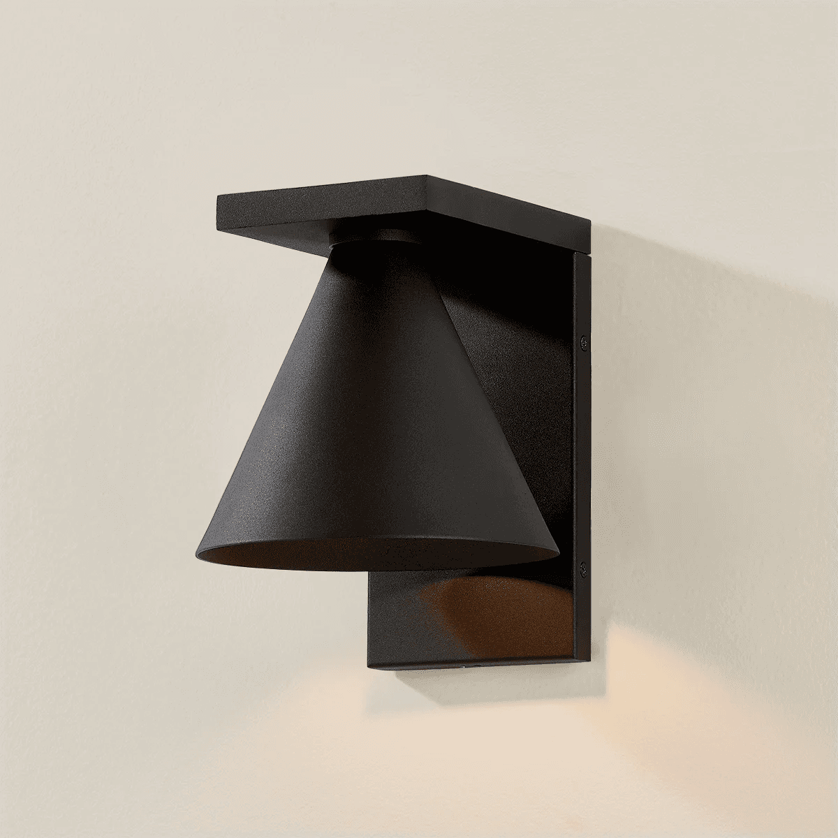 Tovan 1 Light Outdoor Wall Sconce - Large In Textured Black-img-5