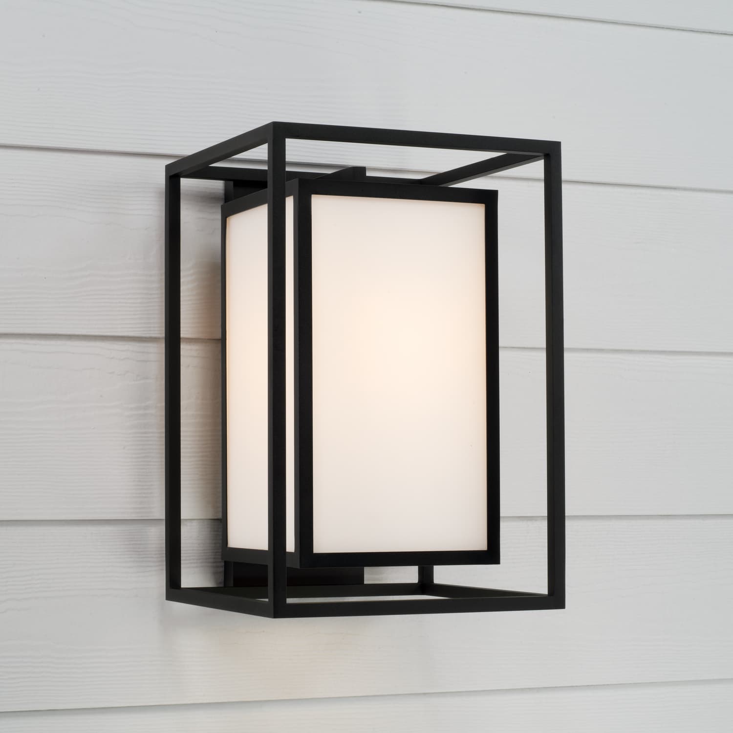 Merlo 1 Light Outdoor Wall Light - Medium In Black-img-1
