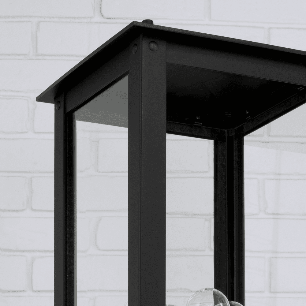 Boman 4 Light Outdoor Post Lantern in Black-img-3