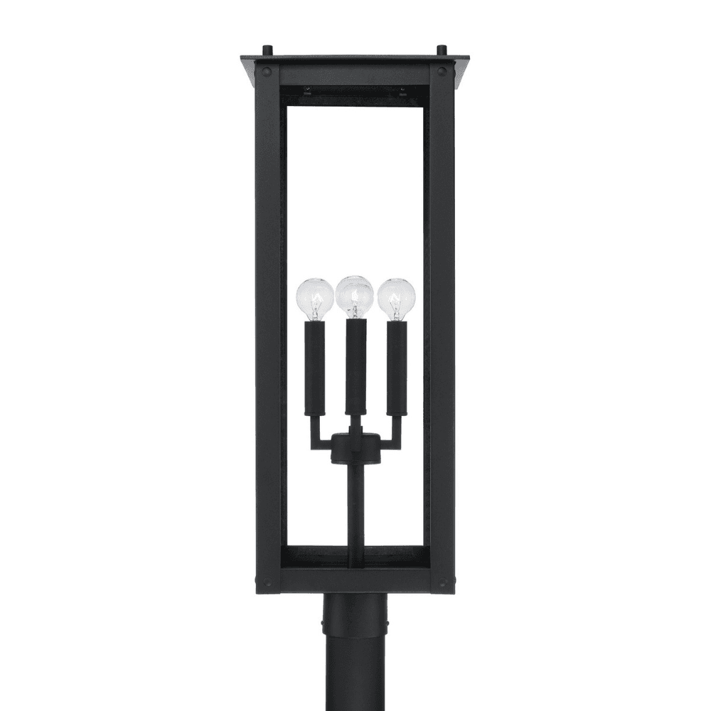 Boman 4 Light Outdoor Post Lantern in Black-img-4