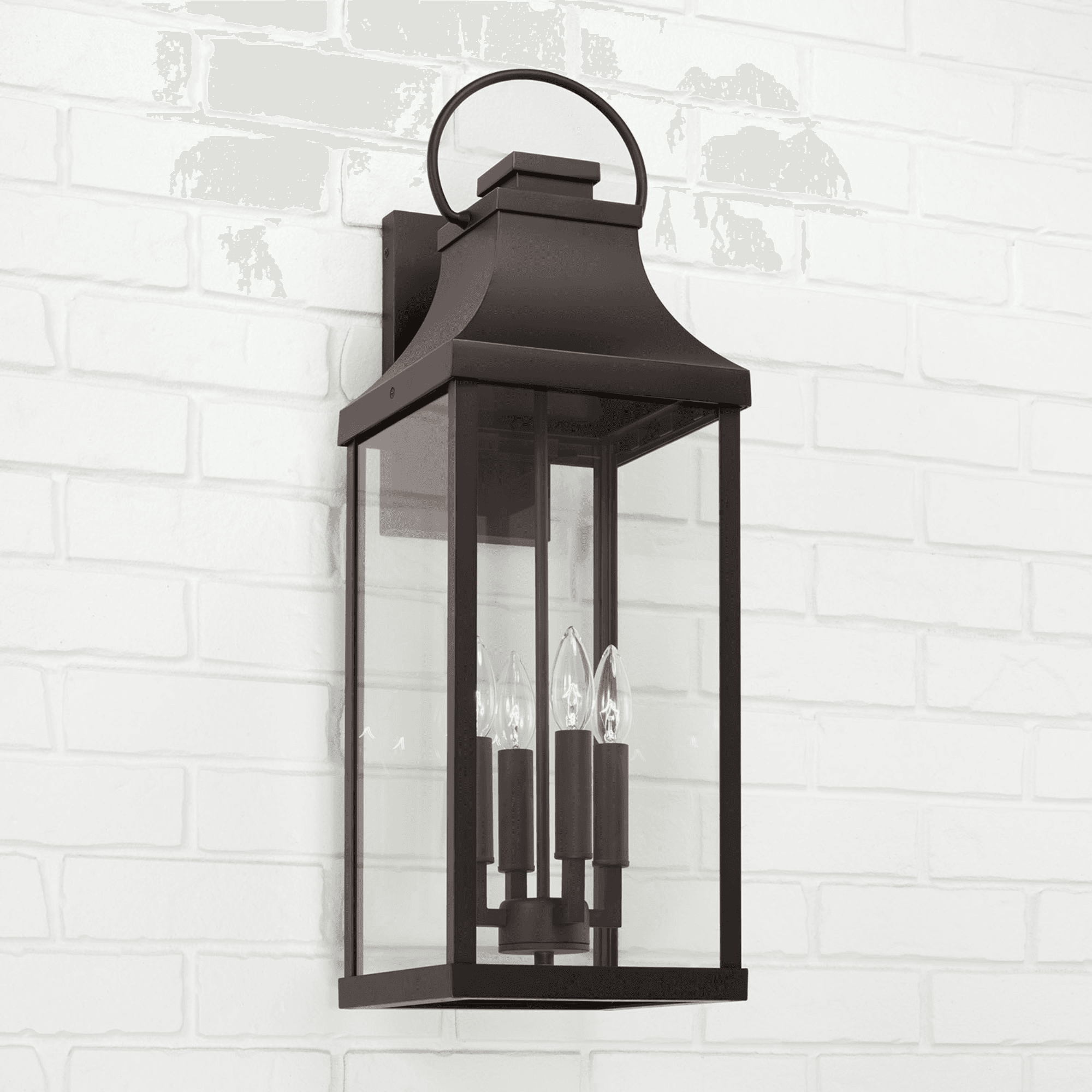 Cole 4 Light Outdoor Wall Lantern - Extra Large in Oiled Bronze-img-1