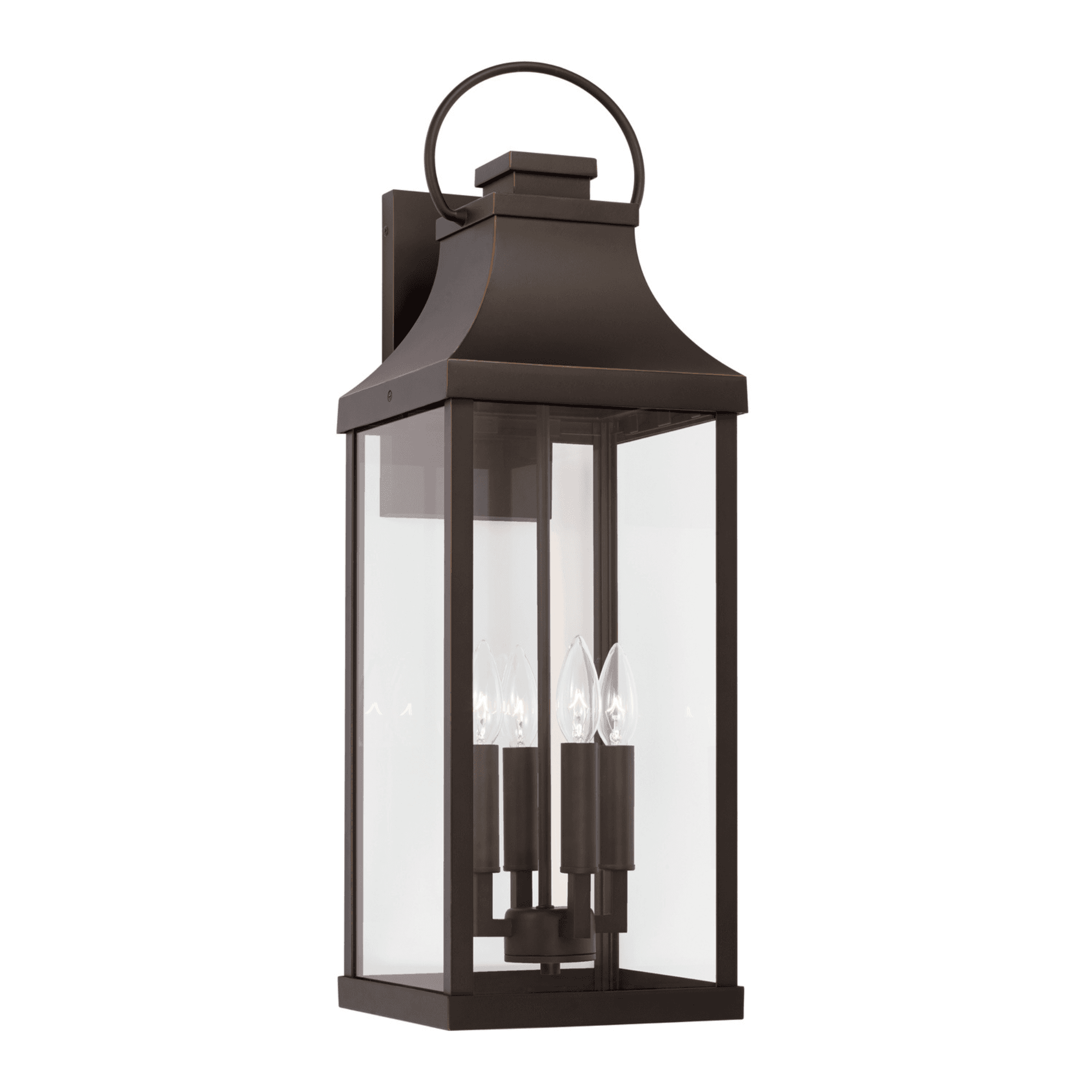 Cole 4 Light Outdoor Wall Lantern - Extra Large in Oiled Bronze-img-5