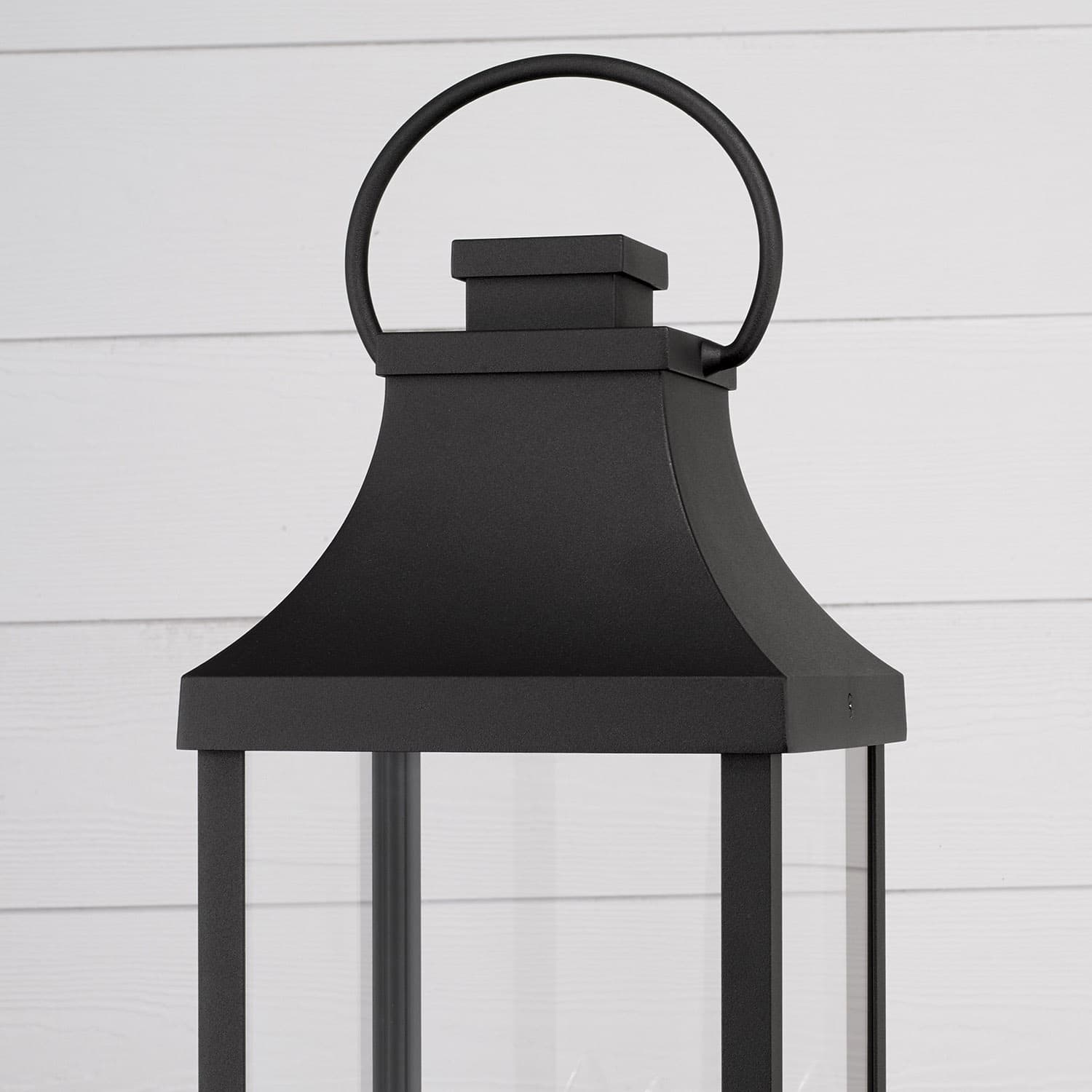 Cole 3 Light Outdoor Post Top Lantern in Black-img-2