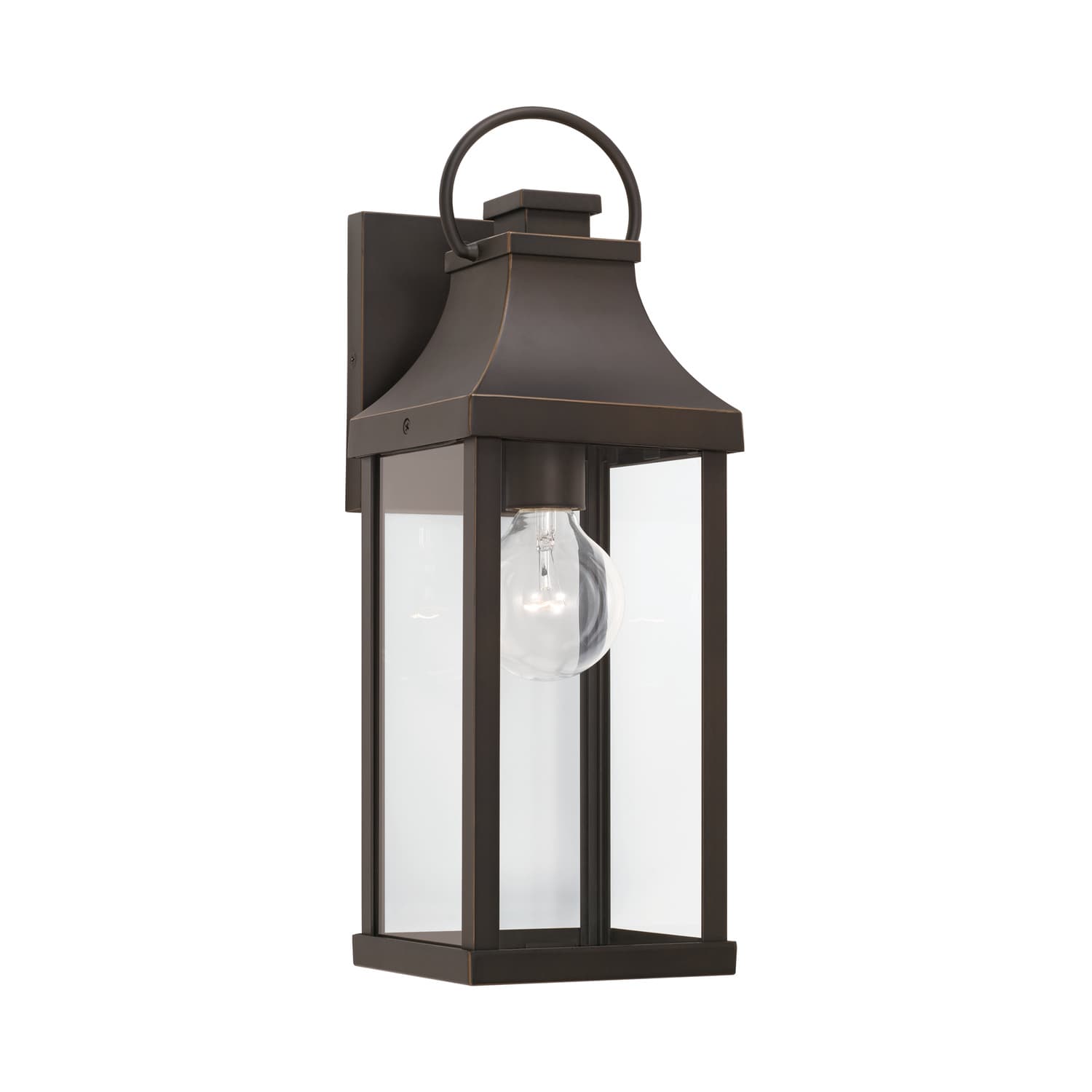 Cole 1 Light Outdoor Wall Lantern in Oiled Bronze-img-3