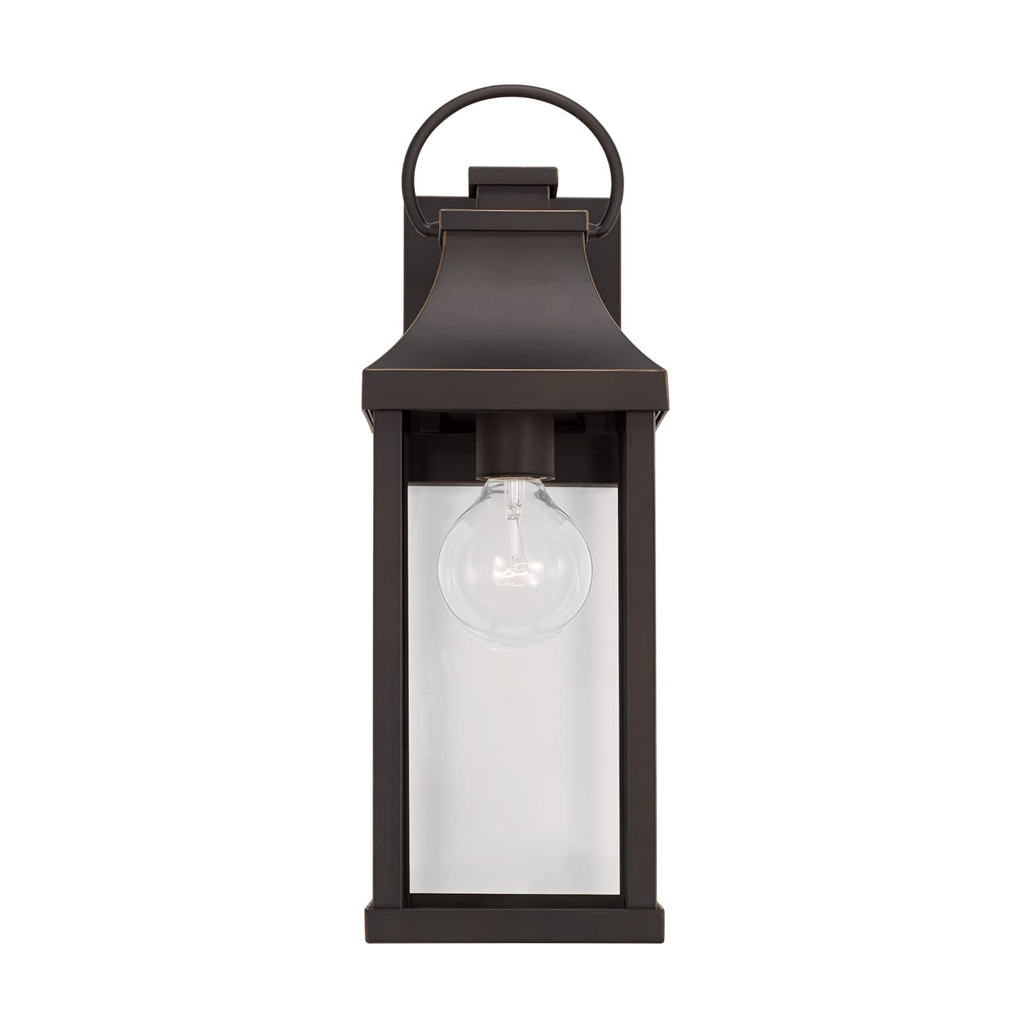 Cole 1 Light Outdoor Wall Lantern in Oiled Bronze-img-4