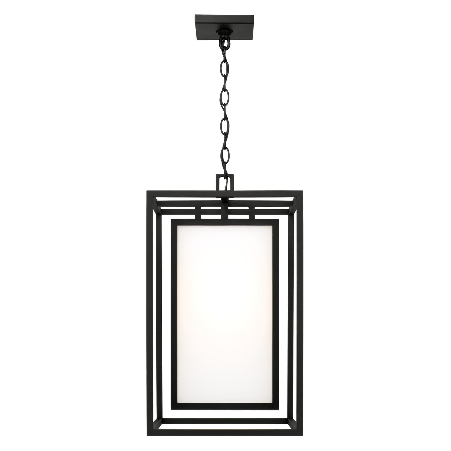 Merlo 1 Light Outdoor Hanging Lantern in Black-img-3