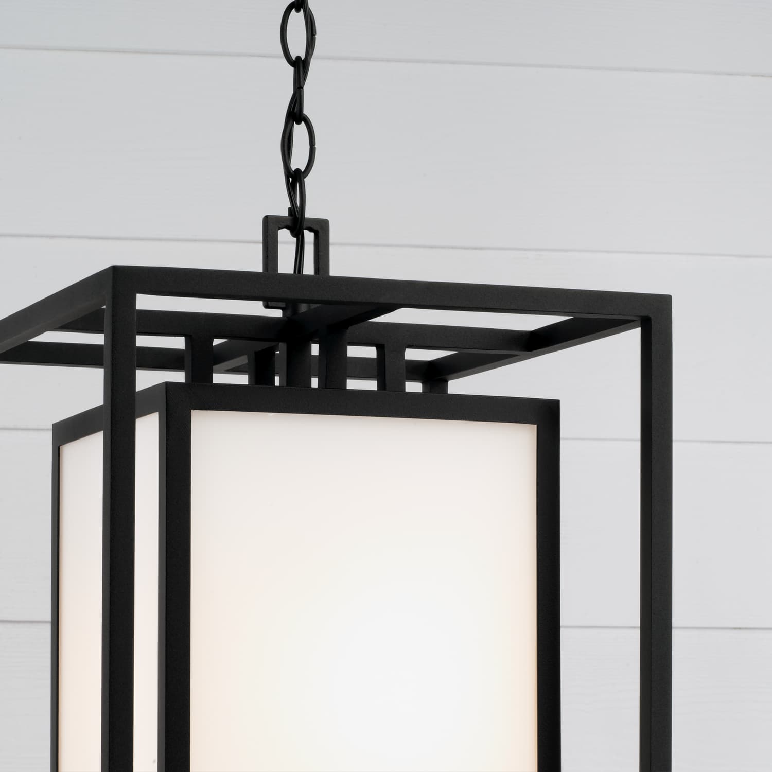 Merlo 1 Light Outdoor Hanging Lantern in Black-img-4