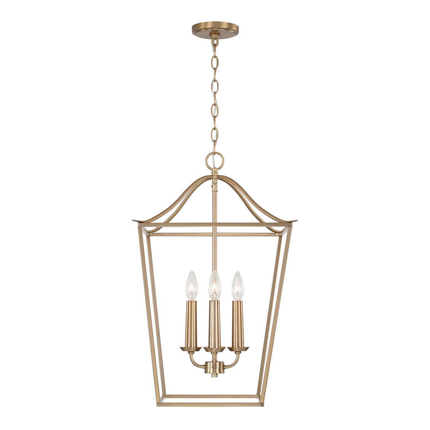 Grace 4 Light Lantern in Matte Brass-img-2