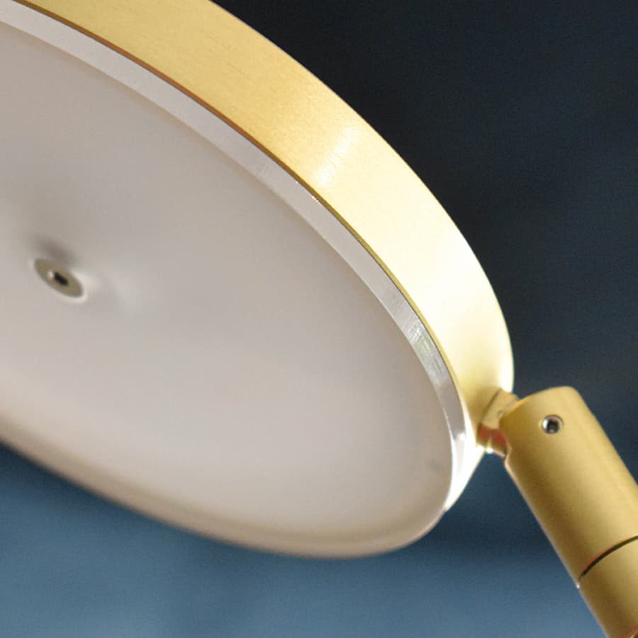 Plano LED Floor Lamp in Satin Brass-img-5