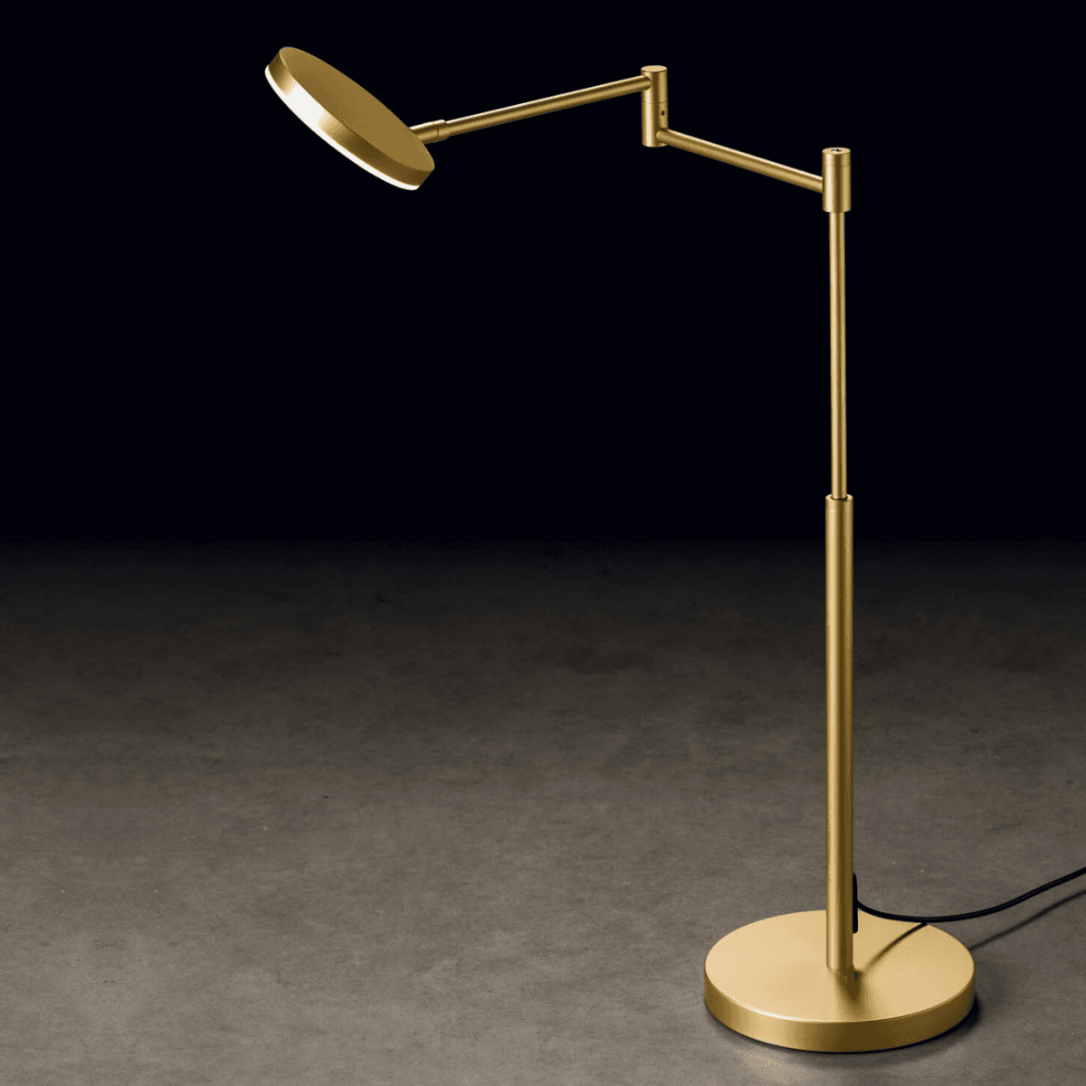 Plano Table Lamp in Matte Satin Brass-img-1