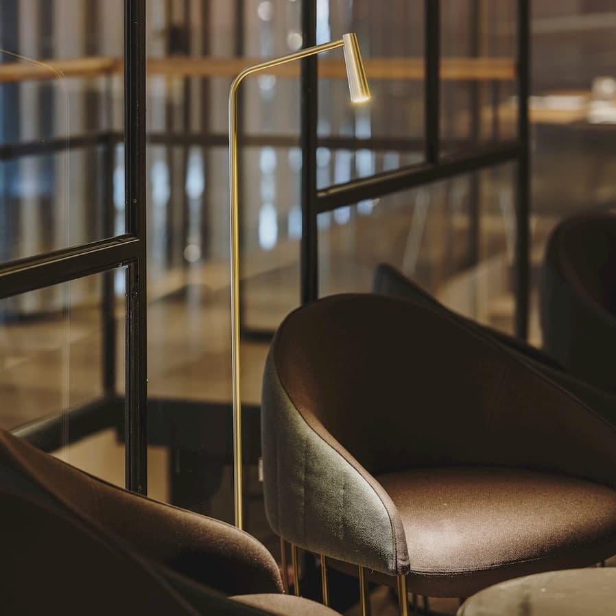 Turin LED Floor Lamp in Gold-img-3