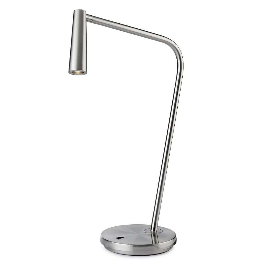 Turin LED Table Lamp in Satin Nickel-img-1