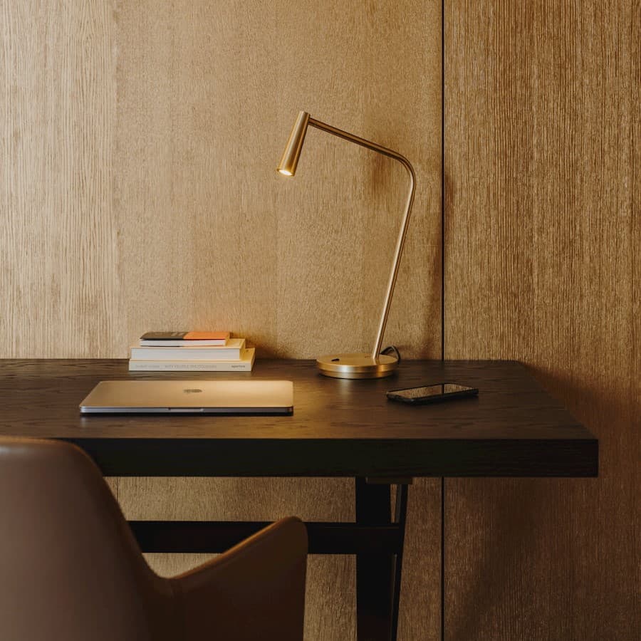 Turin LED Table Lamp in Satin Nickel-img-2