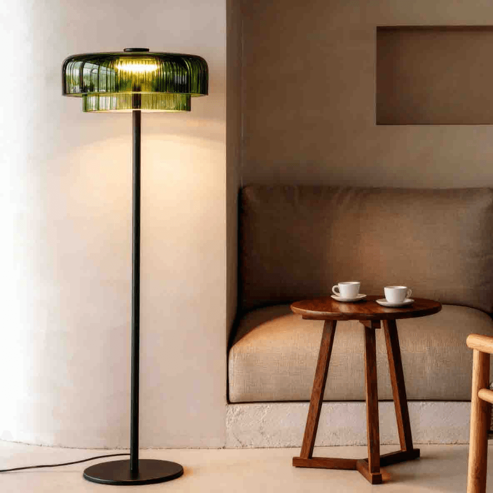 Lark 2 Shade Floor Lamp - 42 cm in Green-img-1