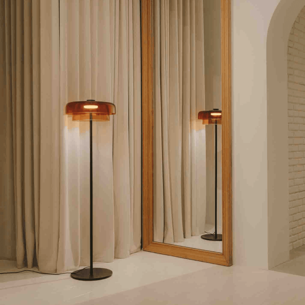 Lark 2 Shade Floor Lamp - 42 cm in Amber-img-2