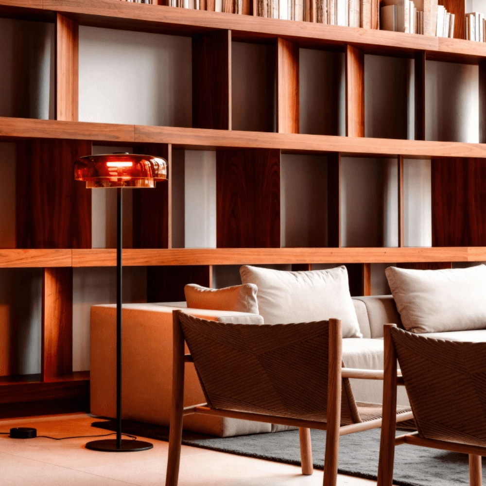 Lark 2 Shade Floor Lamp - 42 cm in Amber-img-5