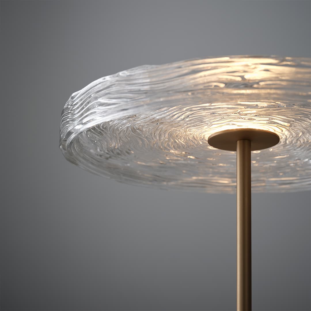 Goddess LED Glass Table Lamp in Aged Brass-img-5