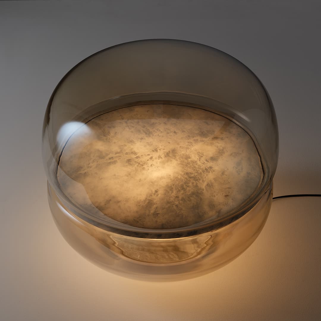 Calda LED Glass Table Lamp - Large in Cognac-img-3