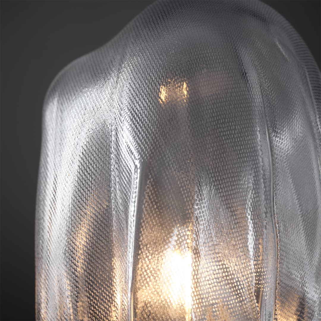 Veluto 1 Light Glass Table Lamp in Brushed Gunmetal-img-2