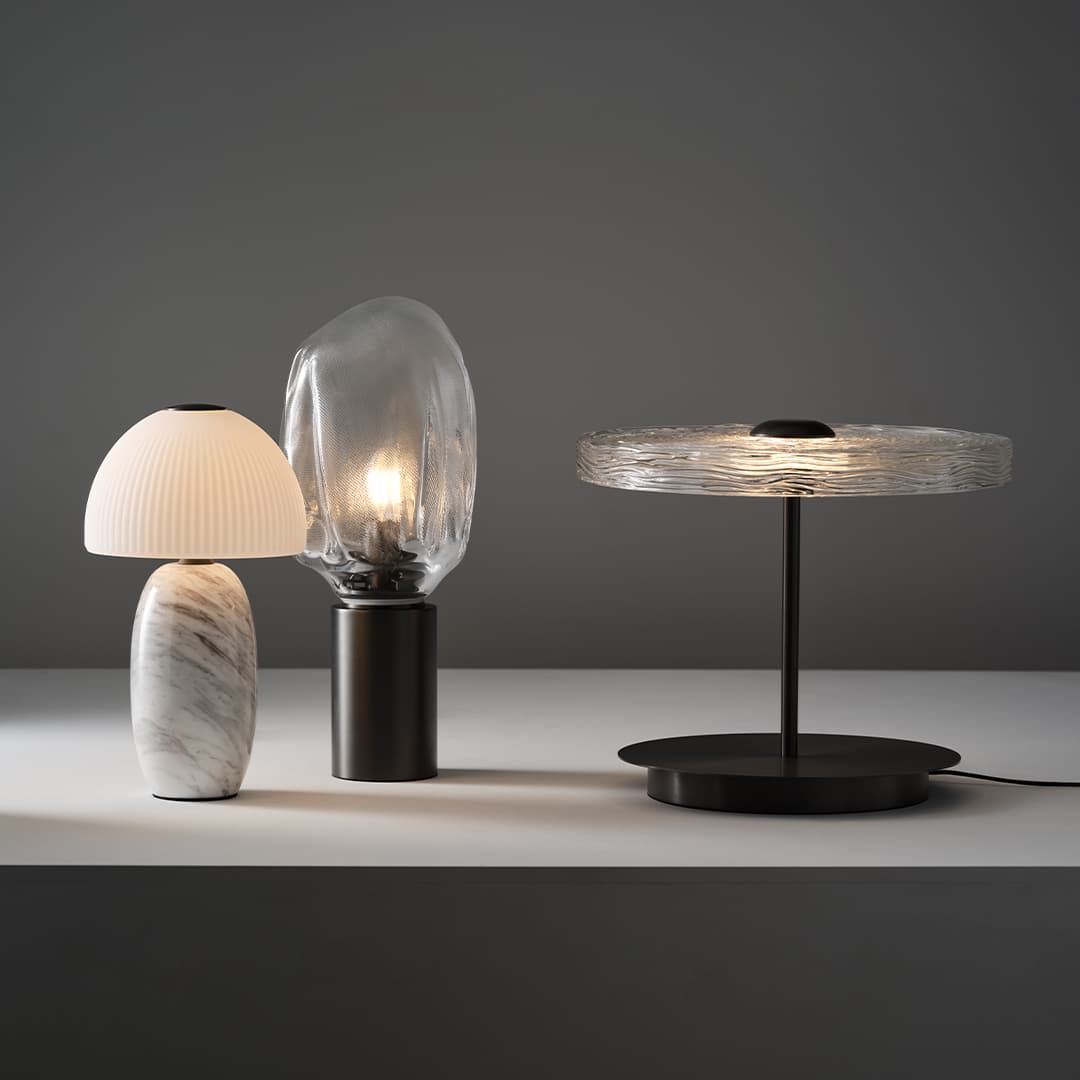 Veluto 1 Light Glass Table Lamp in Brushed Gunmetal-img-4
