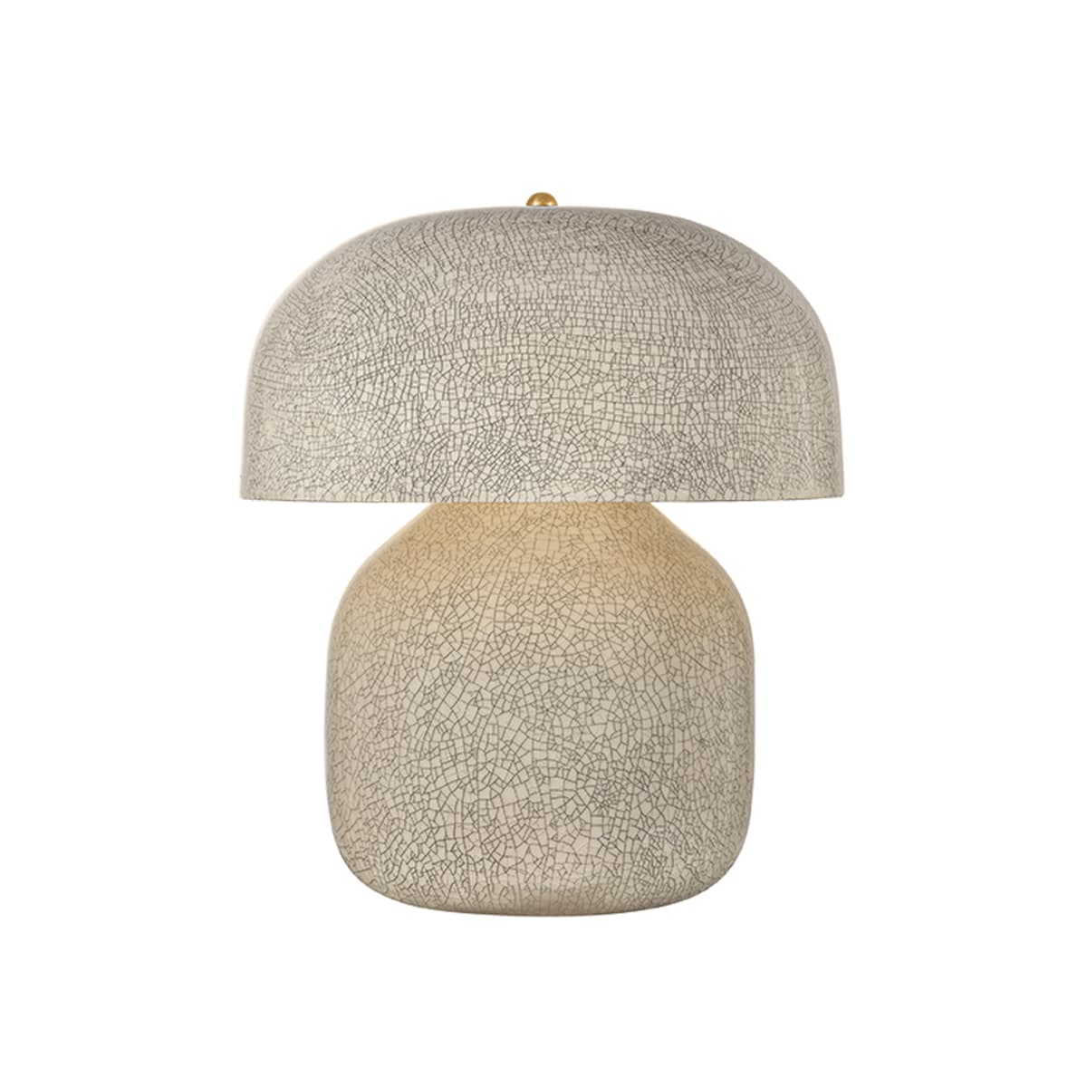Enko Table Lamp in Aged Brass & Inked Crackle Glaze-img-3
