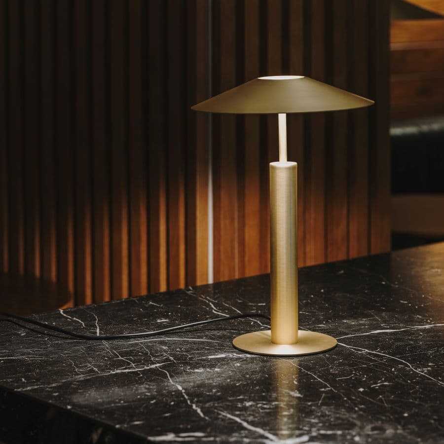 Henri LED Table Lamp in Matte Gold-img-1