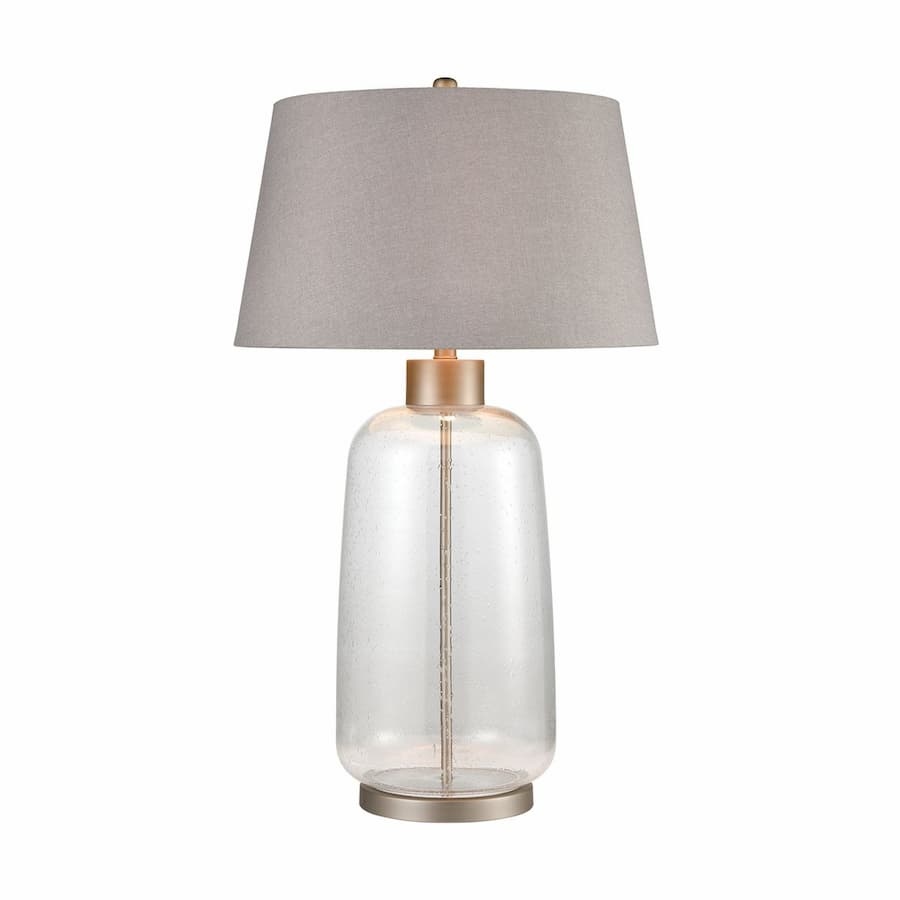 Harbour Table Lamp in Pewter & Clear Glass-img-1