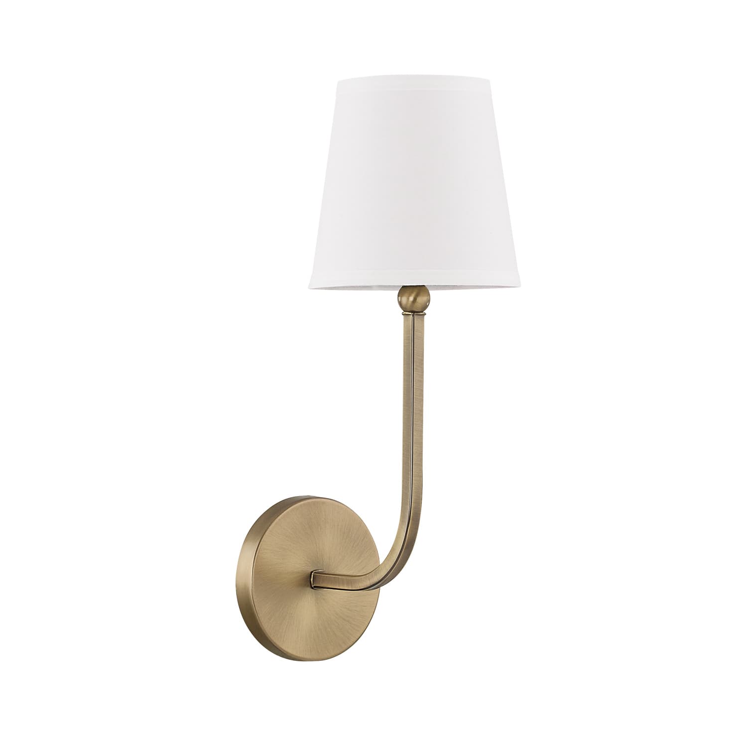 Peyton 1 Light Wall Light in Aged Brass-img-3