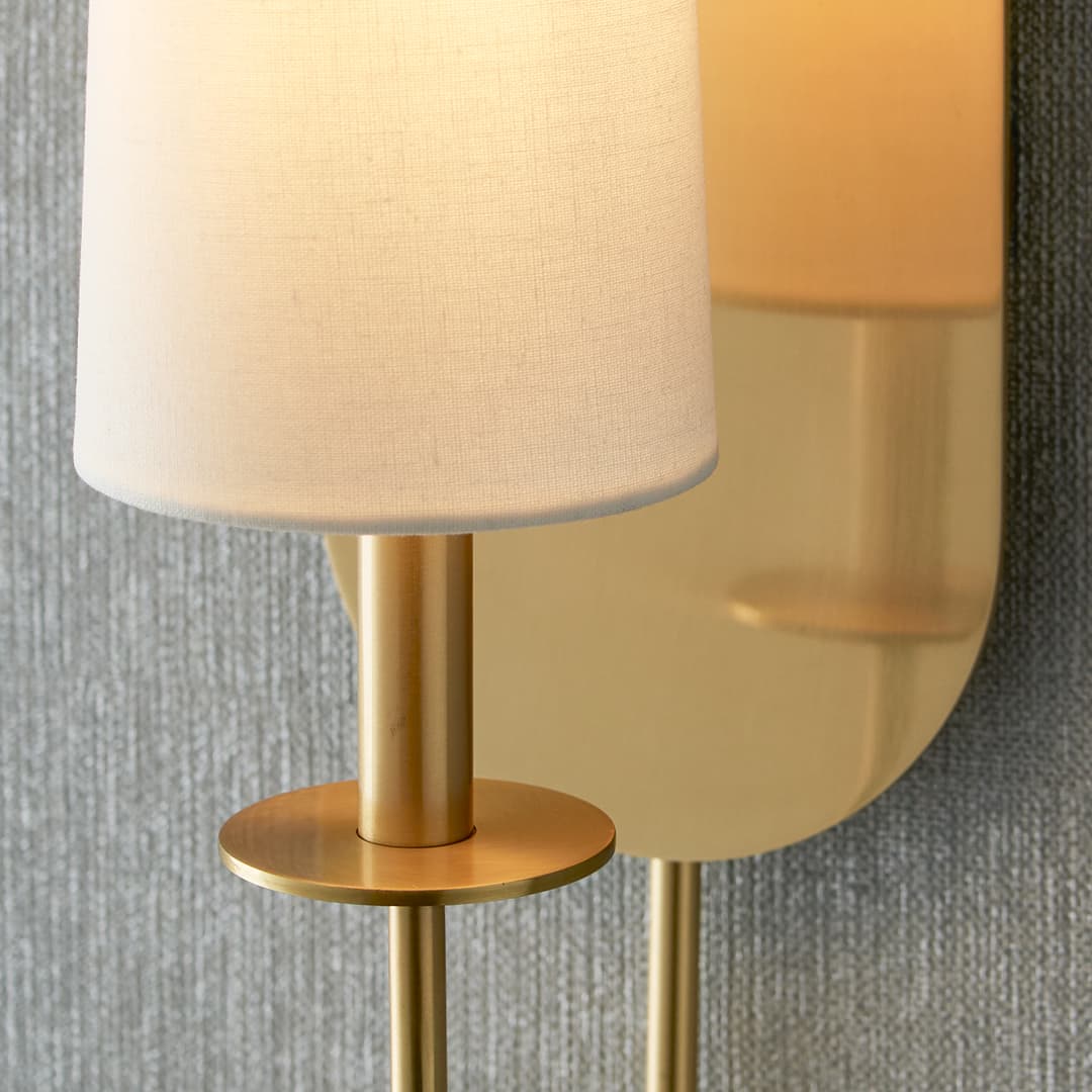 Audrina 1 Light Wall Light in Aged Brass-img-3