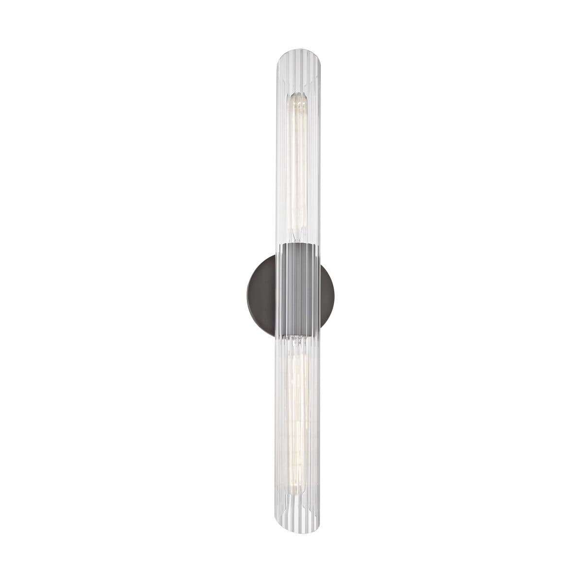 Bay 2 Light Glass Wall Light - Large in Old Bronze-img-3