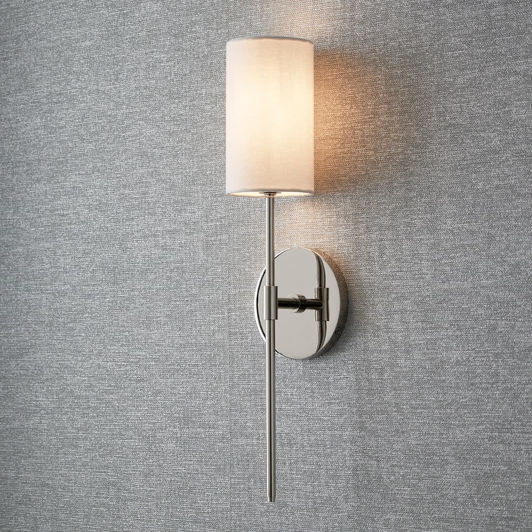 Haven 1 Light Wall Light in Polished Nickel-img-1