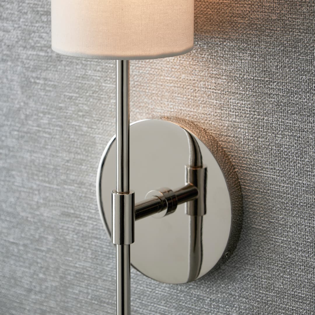 Haven 1 Light Wall Light in Polished Nickel-img-3