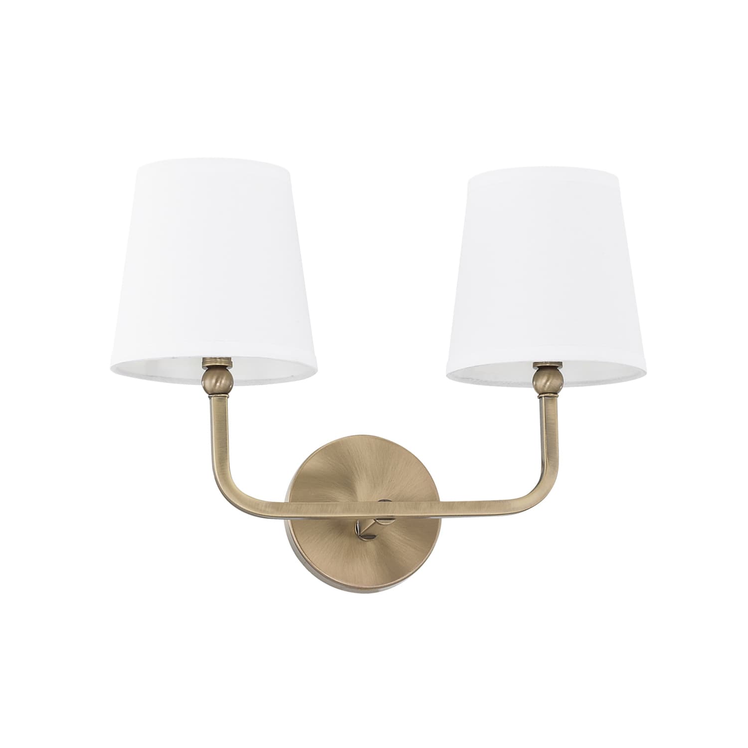 Peyton 2 Light Wall Light in Aged Brass-img-1