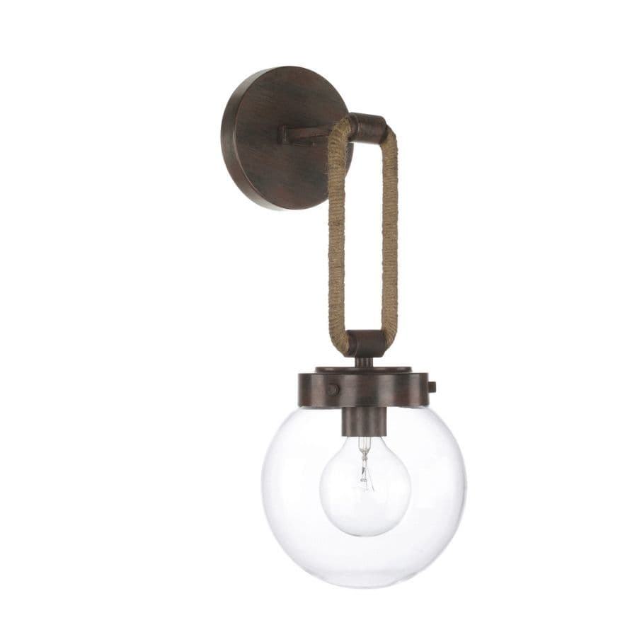 Catalina 1 Light Wall Light in Nordic Brown-img-2