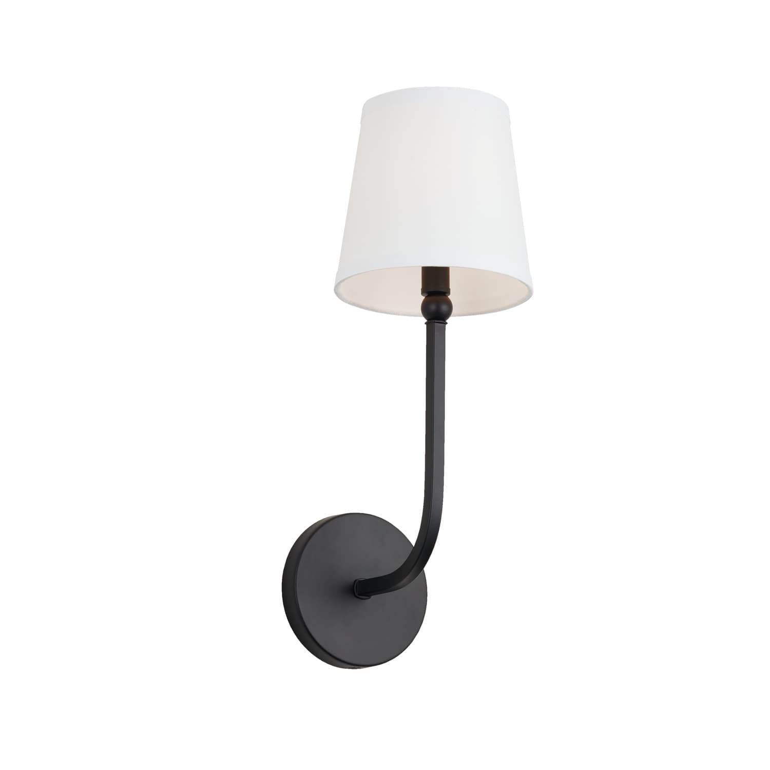 Peyton 1 Light Wall Light in Matte Black-img-2