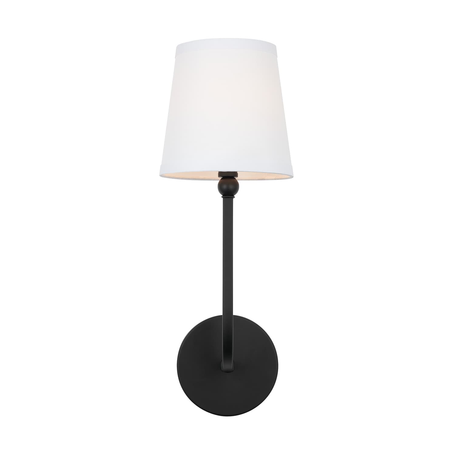 Peyton 1 Light Wall Light in Matte Black-img-3