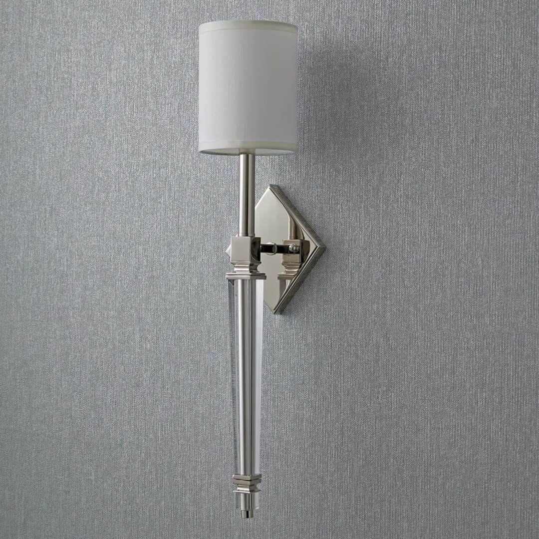 Ariana 1 Light Wall Light in Polished Nickel-img-2