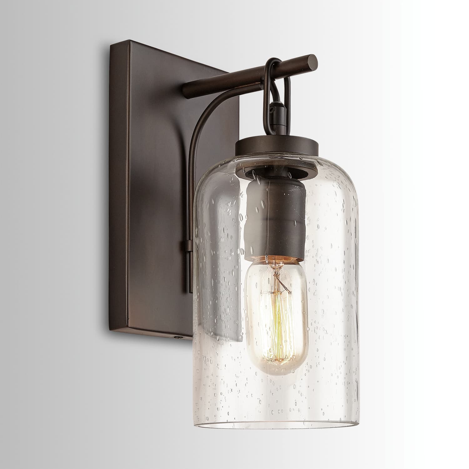 Howie 1 Light Wall Light in Old Bronze-img-1
