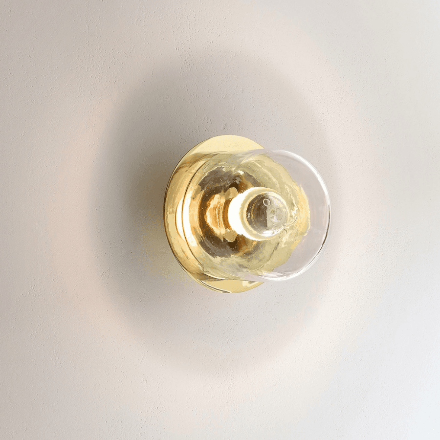 Cupallo Blown Glass Wall Light in Polished Brass-img-1