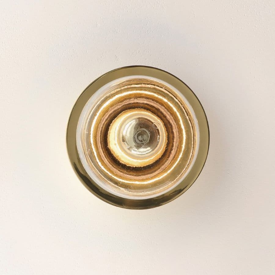 Cupallo Blown Glass Wall Light in Polished Brass-img-4
