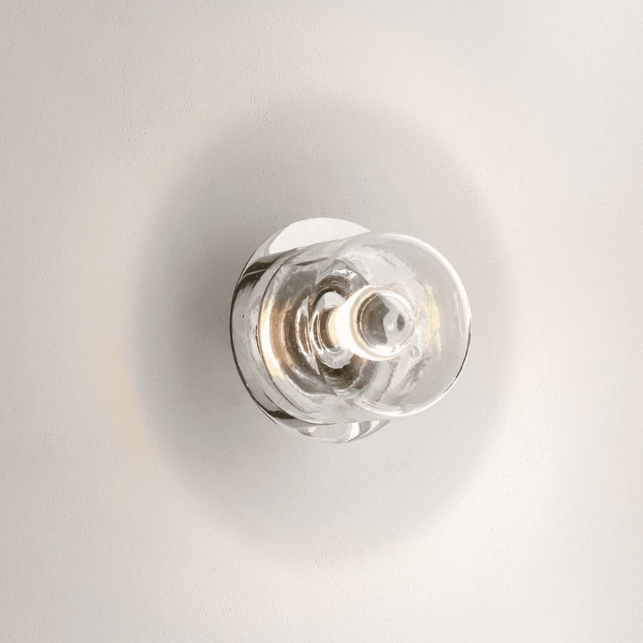 Cupallo Blown Glass Wall Light in Chrome-img-1