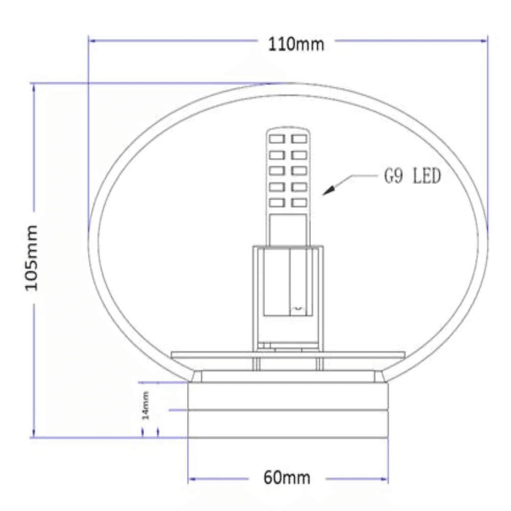 Bagno Opal Sphere Wall Light - 110mm in Black-img-3
