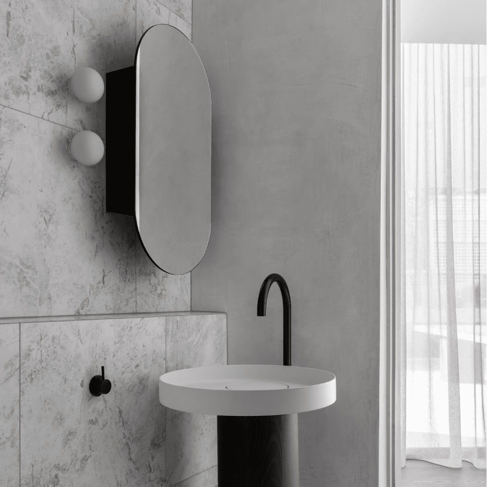 Bagno Opal Sphere Wall Light - 110mm in White-img-1