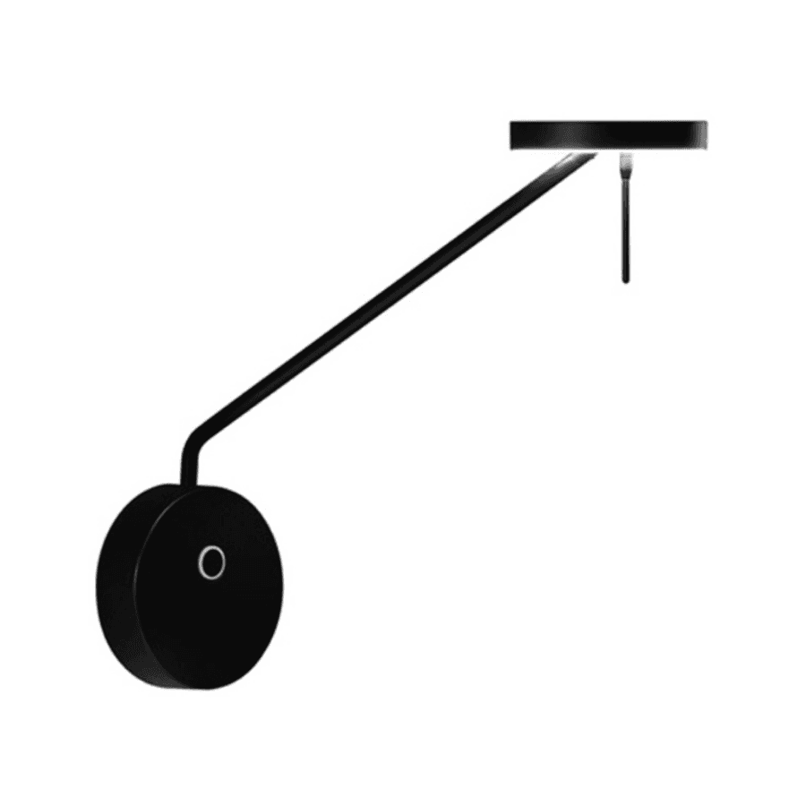 Rolla LED Reading Wall Light in Black-img-2