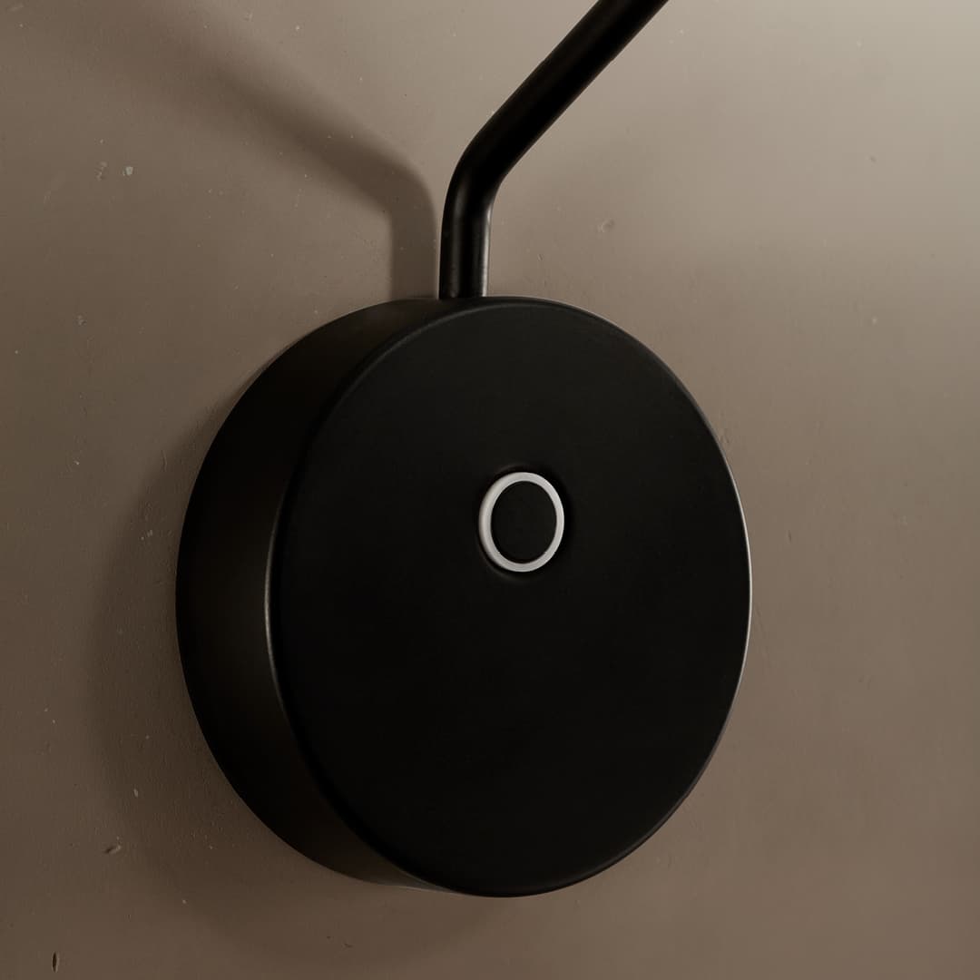 Rolla LED Reading Wall Light in Black-img-4
