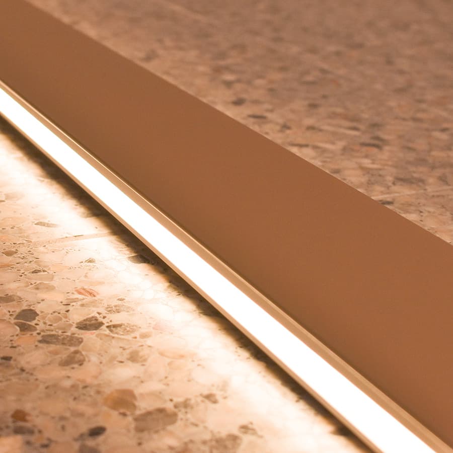 Blade LED Wall Light in Gold-img-4