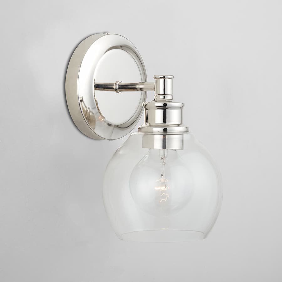 Elwood 1 Light Wall Light in Polished Nickel-img-1