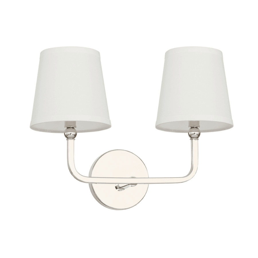 Peyton 2 Light Wall Light in Polished Nickel-img-1