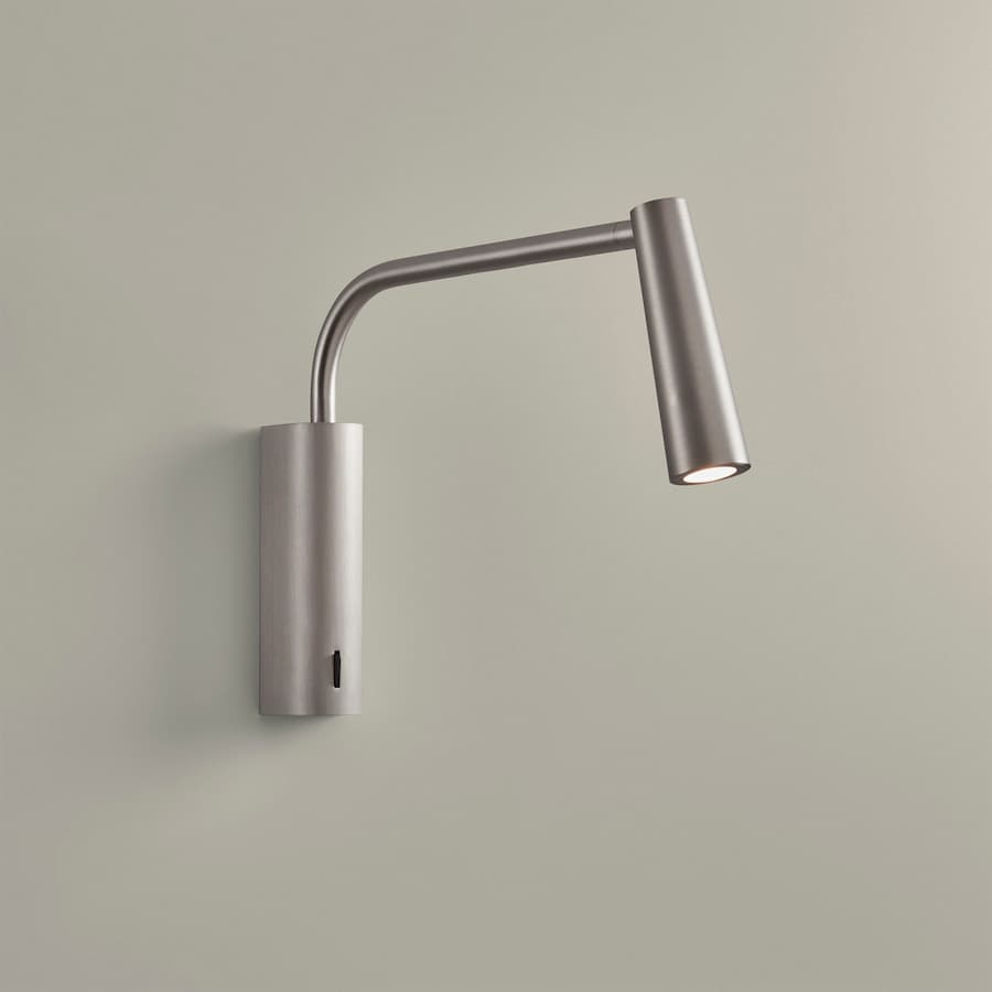 Turin LED Reading Wall Light in Satin Nickel-img-1